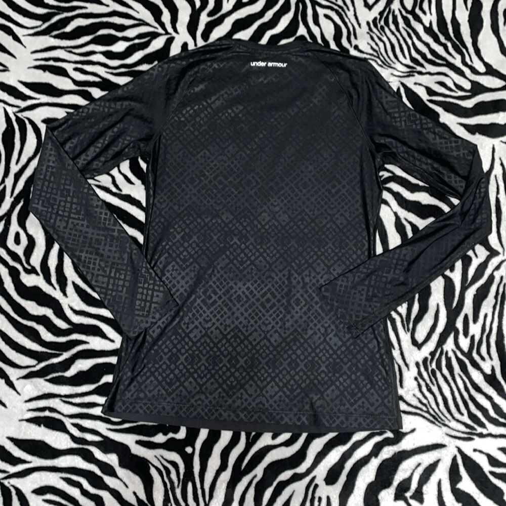 Under armour women’s print long sleeve fitted heat gear workout activewear top - Picture 3 of 11